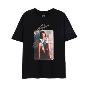 Flashdance Womens/Ladies Alex T-Shirt / Black